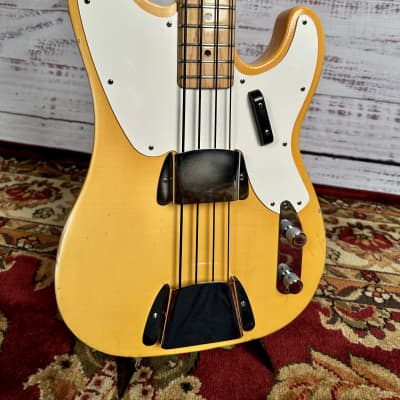 1971 Fender Oly White Telecaster Bass With Donald Duck Dunn "C" Style Profile Maple Neck One Owner W/O/H/S/C Neck image 16