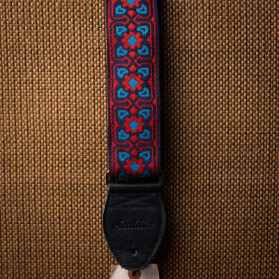 Souldier Guitar Strap Fillmore Turquoise Red Navy image 3