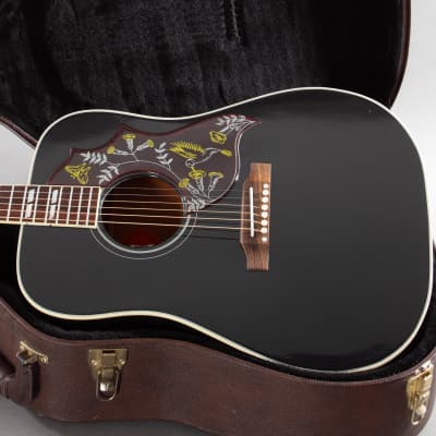 2020 Gibson Custom Shop Hummingbird Ebony Black image 1