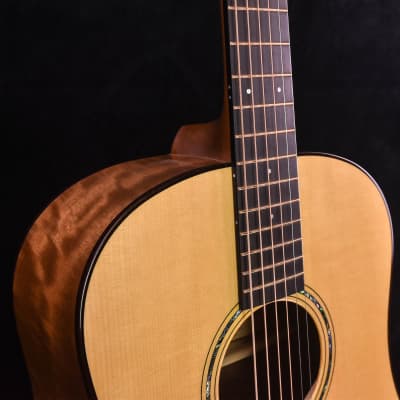 Bedell Custom Swamp Myrtlewood and Adirondack Spruce Dreadnought Guitar image 3