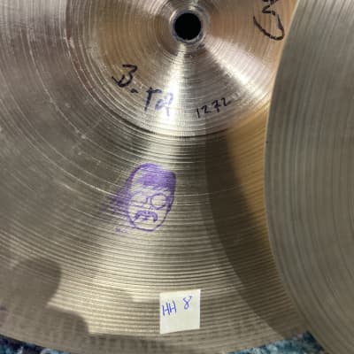 Zildjian Bun E. Carlos, Cheap Trick, 14" New Beat Hi Hat Set, Used in Studio, Signed! (#HH 7, 8, 9) 2006 image 3