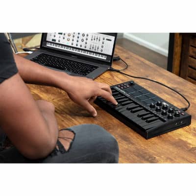 Akai MPK Mini MK3 25-Key USB Keyboard & Pad Controller Black, Software & Earbuds image 15
