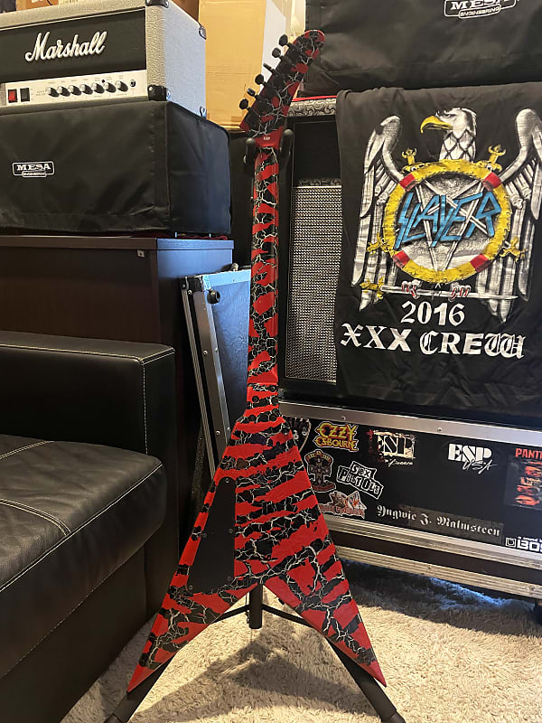 ESP - SLAYER スレイヤー Kerry King ESP ギターピック Edwards Kerry King KKV crackle Slayer Japan 90s by ESP with