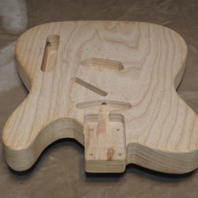 Unfinished 2 Piece Swamp Ash Telecaster body Standard Routes 4lbs 6.4oz Light! image 5