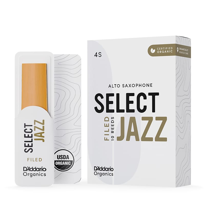 D'Addario - 10 Anches Sax alto Organic Select Jazz, coupe
