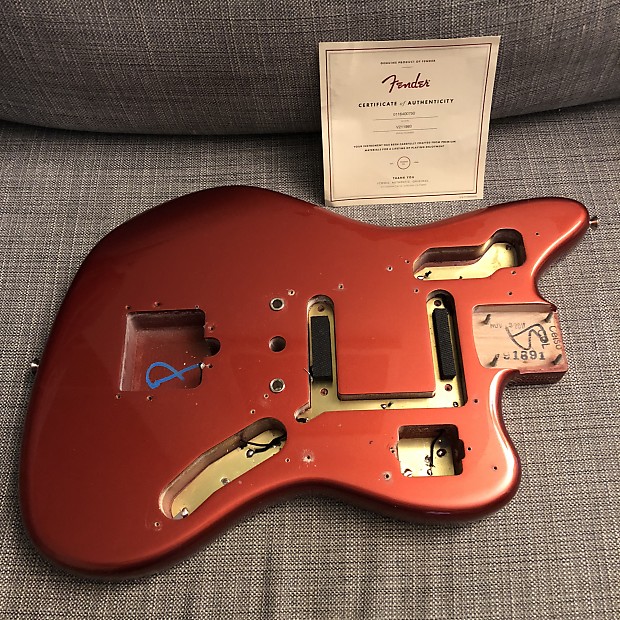 2018 Fender USA Johnny Marr Jaguar Metallic KO Nitro Lacquer Body 