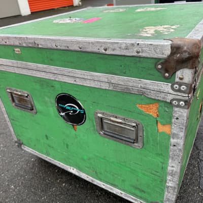 David Garibaldi's Tower of Power Anvil ATA Bass Drum and Cymbal Flight Case. "D2" Green image 6