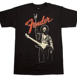 Fender Jimi Hendrix "Peace Sign" T-Shirt, Black, XL 2016