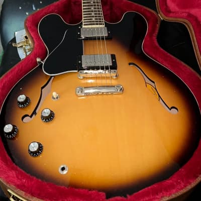 Rare” * Left Handed* 61’ vintage reissue, Gibson ES - 335 2021 - Nitrocellulose/Vintage ES-335  2021 - Tobacco Sunburst image 13