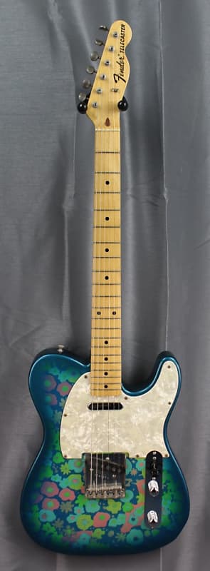 ギター Fenderjapan Blueflower Tele TL69 BFL Fender Telecaster TL'69-US 2006 - BFL Blue Flower - RARE