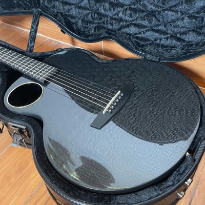 Enya Carbon Fiber Acoustic Electric Guitar X4 Pro Mini with Hard Case image 5