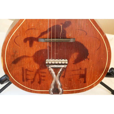 B&J Serenader 'Buckeye' Cowboy Parlor Stencil Guitar image 14