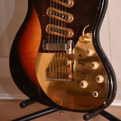 Framus golden Strato de Luxe 5/168-54gl – 1964 German Vintage electric Guitar / Gitarre image 2
