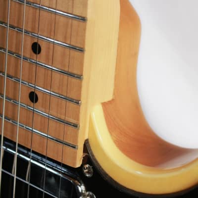 2015 Legator Opus OTH-200SE Semi-Hollow 'T' Style Electric Guitar in Cream Finish image 13