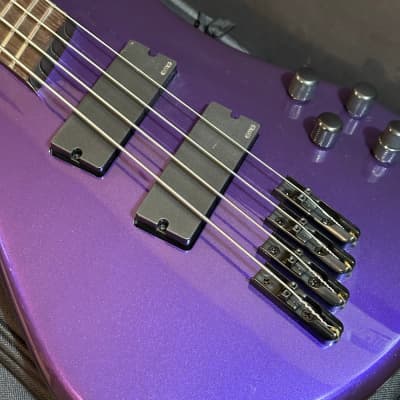 Spector NS Dimension 4 String HP Multi Scale Electric Bass Guitar Plum Crazy B Stock image 8