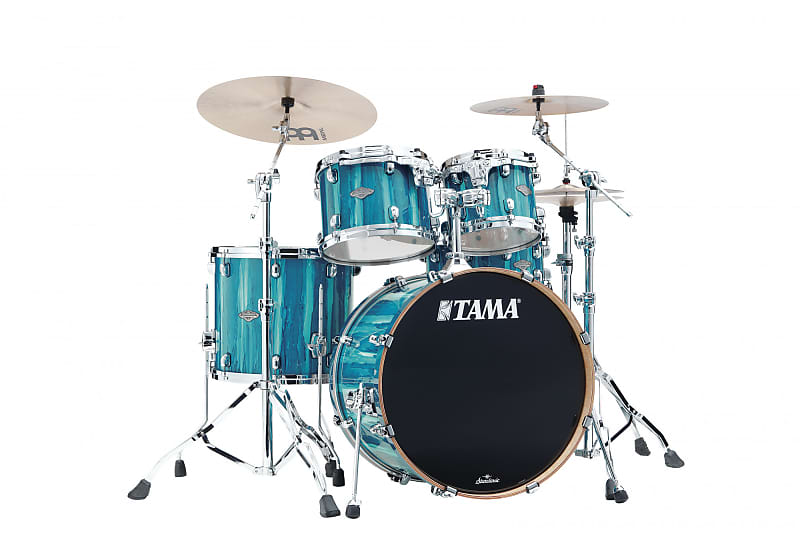 Tama MBS42S-SKA Starclassic Performer Shell Kit 4 pcs - Sky Blue Aurora/Chrome HW image 1