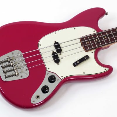Fender Mustang Bass 1966 Dakota Red ~ Early First Year Example image 17