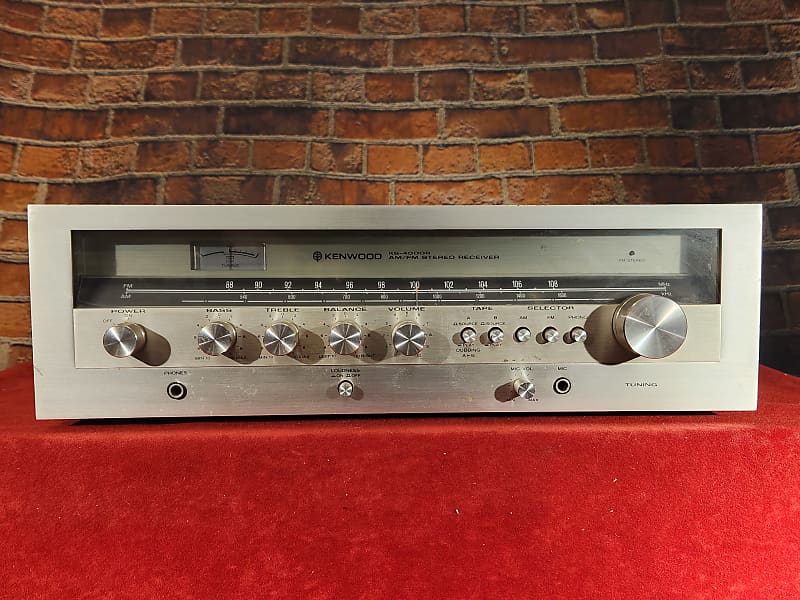 Vintage 1970s Kenwood KS-4000R AM/FM Stereo Receiver Silverface  			