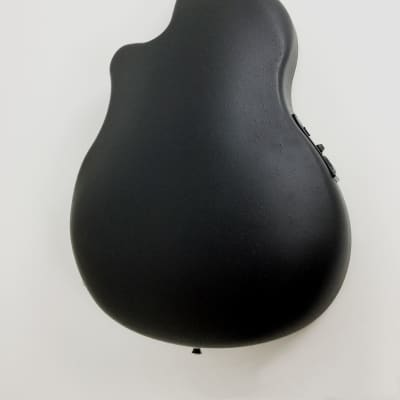 Haze SP721CEQMBK Black Round-Back Electro-Acoustic Guitar + Free Gig Bag image 5