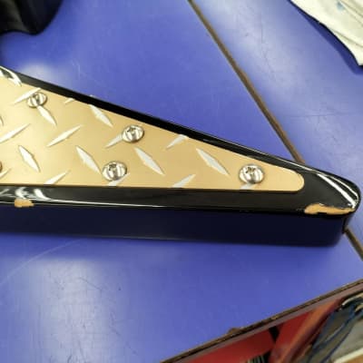 RARE Washburn PT-60 Flying V 2003 - Metal Silver Diamond