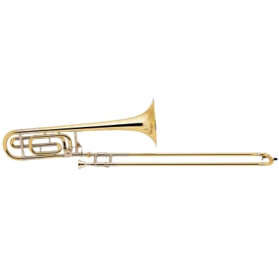 Bach Stradivarius 36B Bb/F Tenor Trombone With F Attachment, Yellow Brass Bell image 1