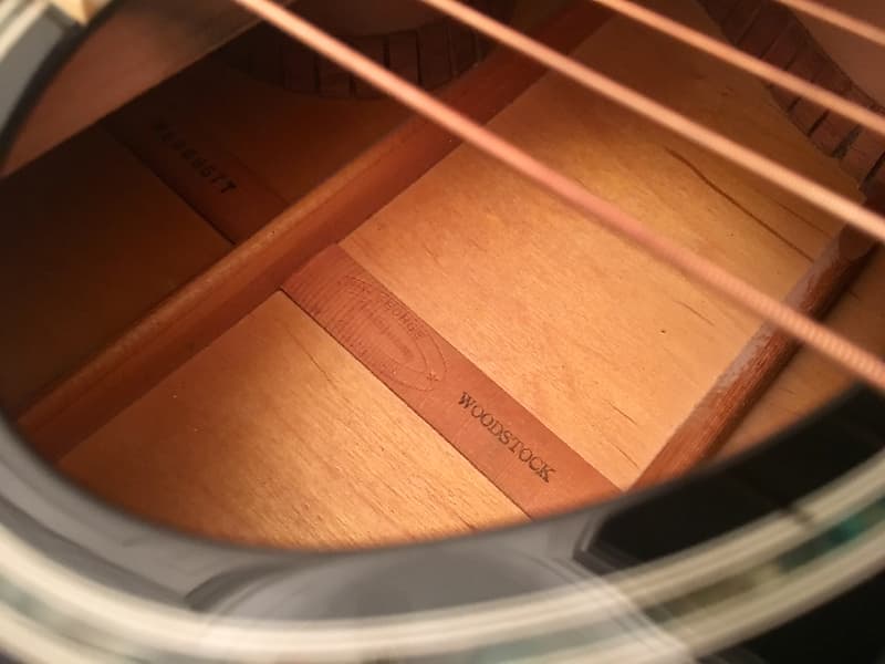 Washburn ea40 snb blk extrame サイン入り Acoustic Guitar Washburn EA40 SNB BLK Black Signed by