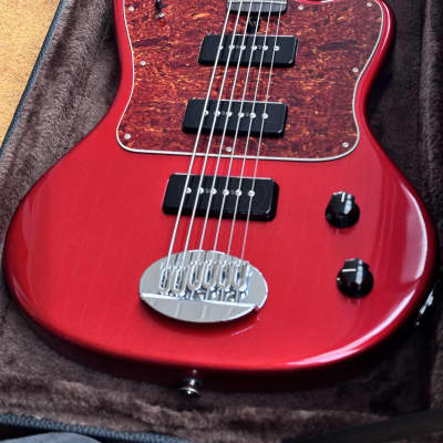 Lakland USA Series Decade 6 short Scale 6 string bass VI 2019 - Candy apple red for sale
