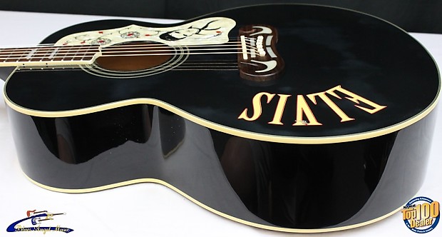 1996 Epiphone Elvis Presley EJ-200 Jumbo Acoustic Guitar w 1996 Epiphone Elvis Presley EJ-200 Jumbo Acoustic Guitar w