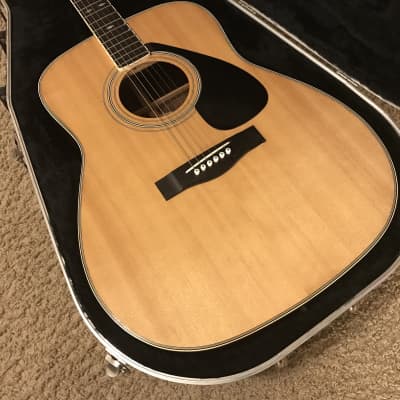 Yamaha FG-345 II Acoustic Guitar 1980s made in Taiwan in excellent condition with hard case image 4