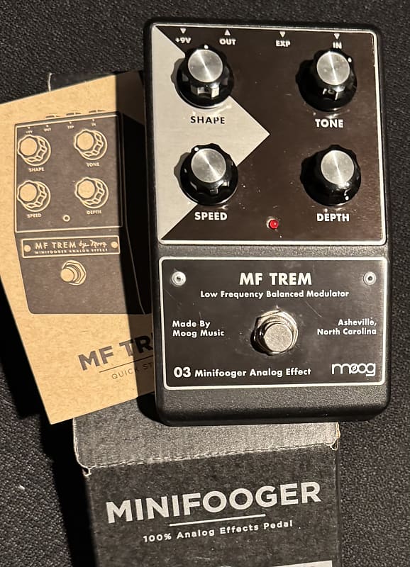 Moog MF TREM minifooger tremoloトレモロ アナログ Moog Minifooger Analog Tremolo Pedal | Sweetwater