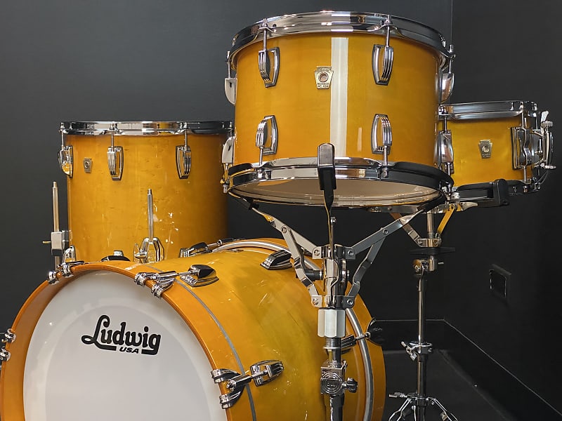 Ludwig 18/12/14/5x14" Classic Maple Drum Set - Golden Slumbers. VIDEO image 1