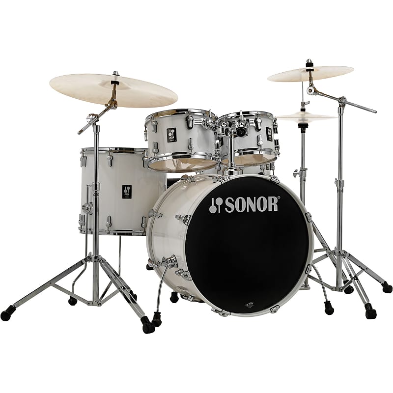 Sonor AQ1 Stage 10x7 / 12x8 / 16x15 / 22x17.5 / 14x6" 5pc Drum Kit with Hardware image 1
