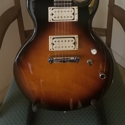 7 lbs. Double Cream Alnico 5 H.B. Tobacco Sunburst real nice/simple Loud with any amp for sale