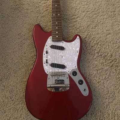 Fender MG-69 Mustang Reissue 1995 MIJ - Candy Apple Red image 1
