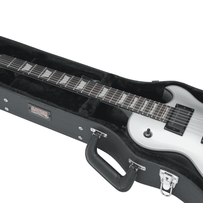 Gator GWE-LPS-BLK Les Paul-Style Electric Guitar Wood Case image 11