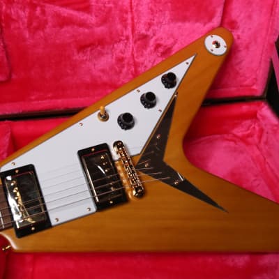 Brand New! Epiphone '58 Korina Flying V 2023 - Aged Natural (White Pickguard) In Stock Ready to Ship - Authorized Dealer - G01936 image 1