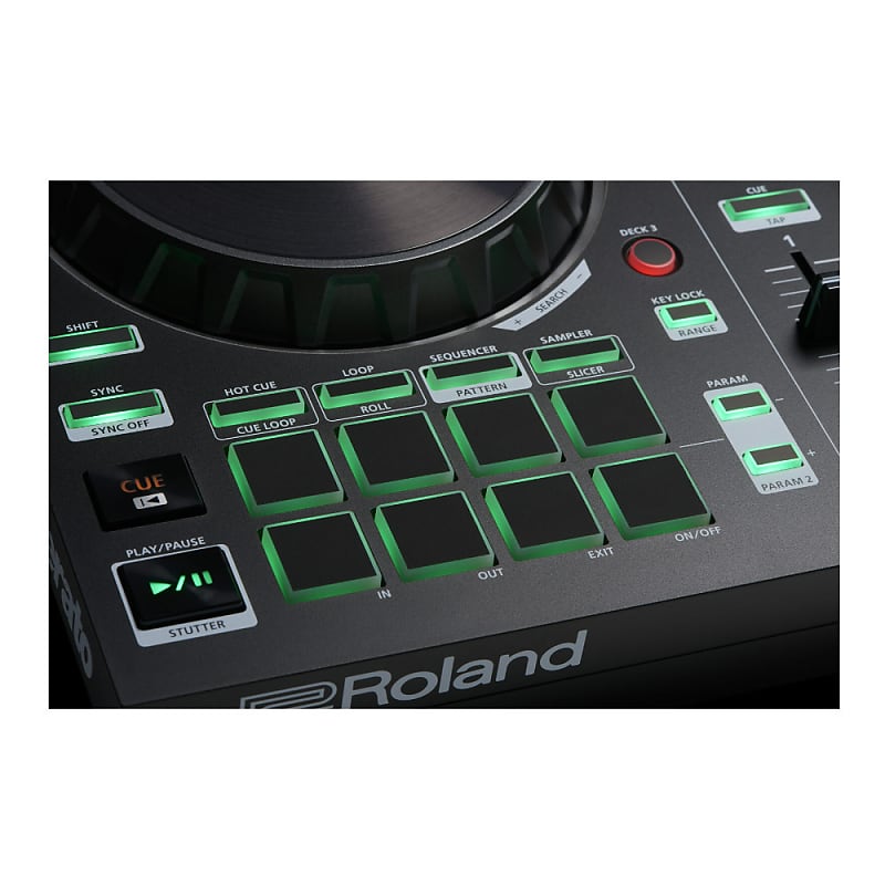 Roland DJ-202 Serato DJ Controller - Lightweight Design with Easy 