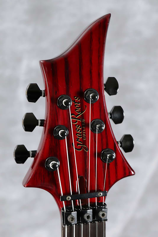 【10302】 GrassRoots G-NH-70 nightmare 柩 Grass Roots G-NH-70 NIGHTMARE Red W/Gig bag Electric Guitar