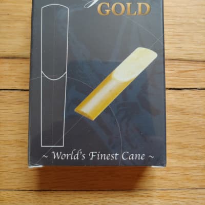 Rigotti Gold Tenor Sax Reeds Size 4 Strong - Unopened Box of 10 image 1
