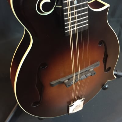Loar LM-310F F-Style Mandolin Hand-Carved "Honey Creek" Vintage Brown Burst image 6