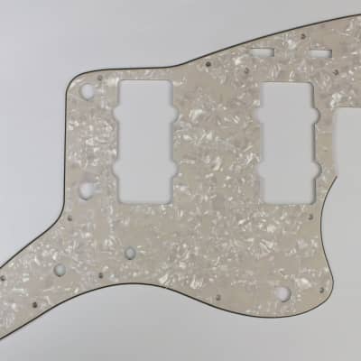 Jazzmaster Scratch Plate Cream Pearl 4 ply Pickguard to fit modern USA Fender guitars