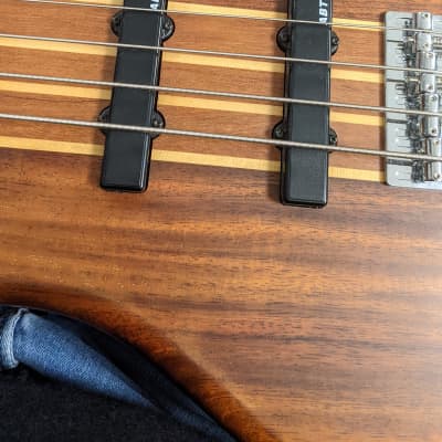Washburn - T24NMK-D-U - 4 String Electric Bass Guitar - Natural Matte (with Gig bag) image 8
