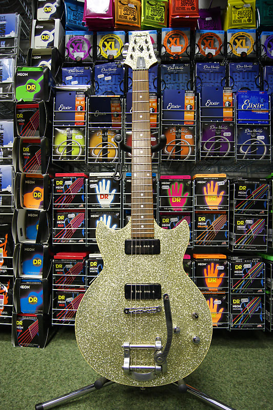 Aria Pro II PE Series double cut electric guitar with bigsby Reverb