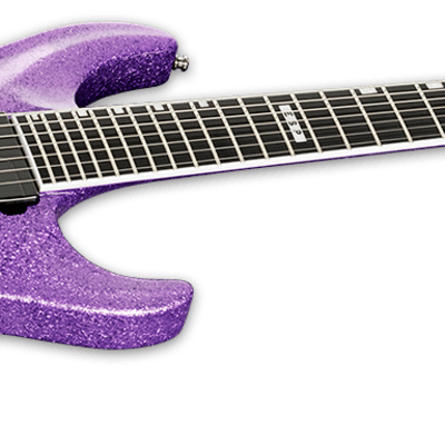 ESP E-II Horizon NT-7B Hipshot Purple Sparkle Fluence 7-String Electric Guitar + Hardshell  IN STOCK image 2