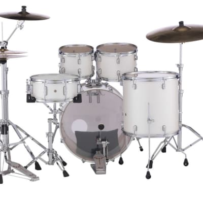 Pearl Decade Maple White Satin Pearl 20x16/10x7/12x8/14x14/14x5.5 Drums +HWP930 Hardware Pack Dealer image 4