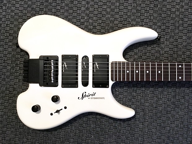 Electric Guitar Spirit By Steinberger GU-Deluxe White Made