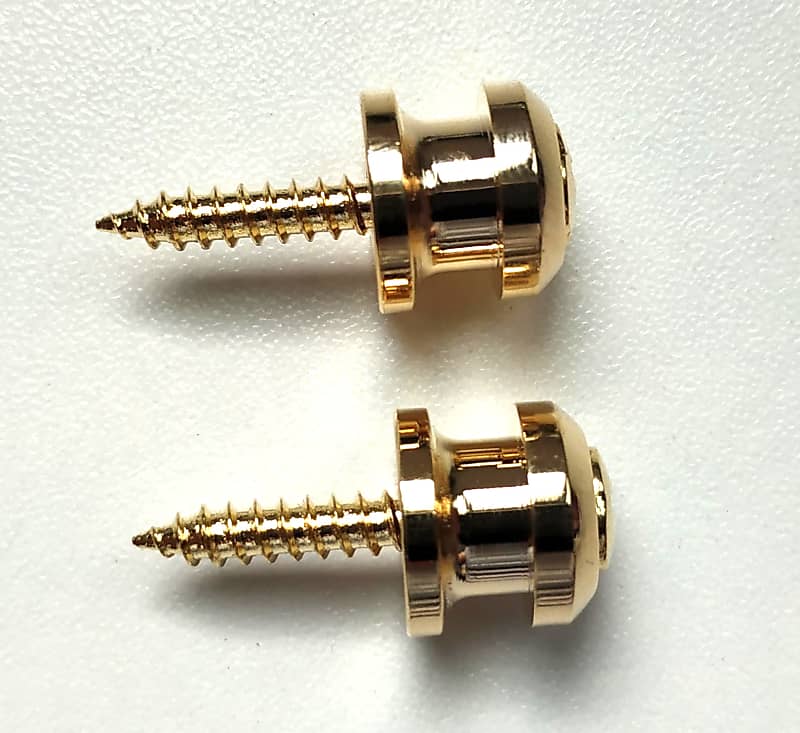 2 Gold Replacement Strap Lock Boutons Schaller style Reverb Canada