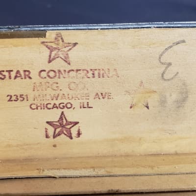 Vintage Star Classic Concertina Beauty Red Star Edition Button Accordion w/case image 23