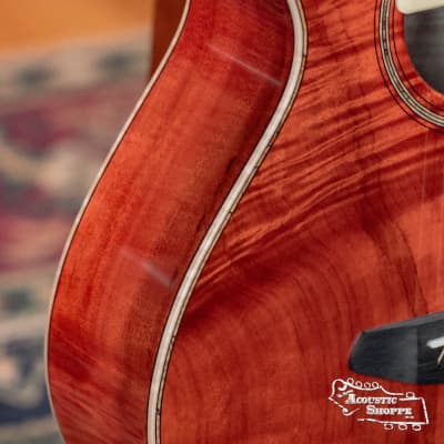 Breedlove Tom Bedell's Blues Orange Vintage Edition All Myrtlewood Concertina Cutaway Acoustic Guitar w/ LR Baggs M1 Pickup #9079 image 8