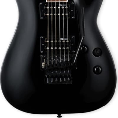 ESP Ltd. MH-200 Black Arched Top Electric Guitar image 1